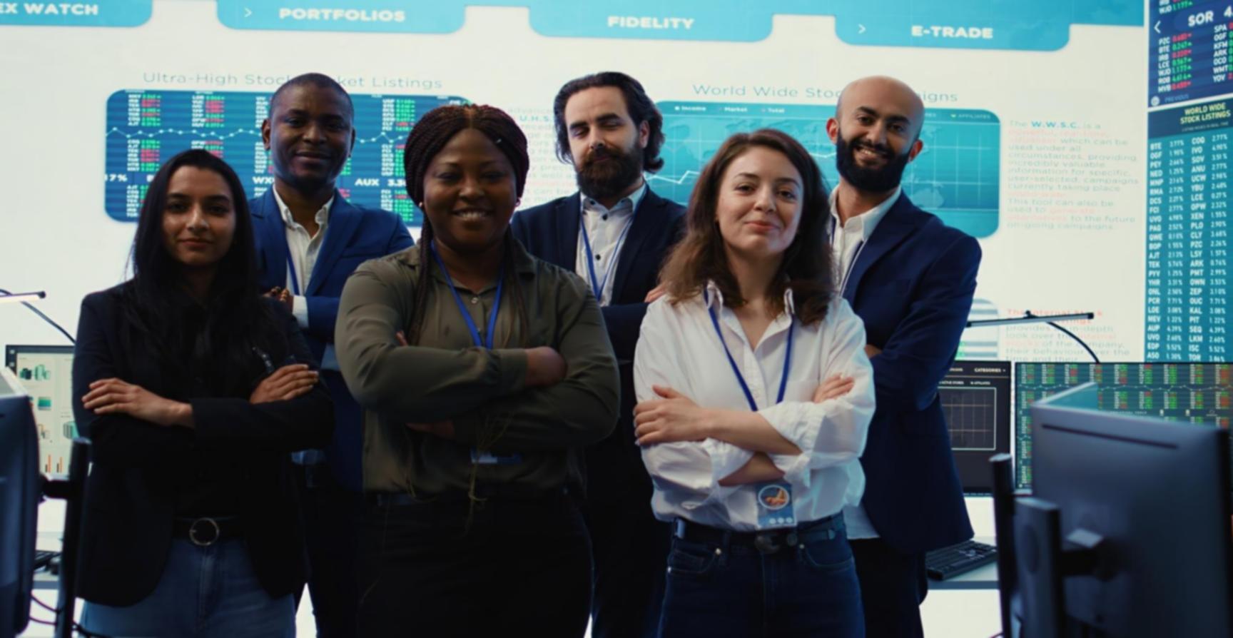 Notre équipe travaillant sur des solutions financières personnalisées